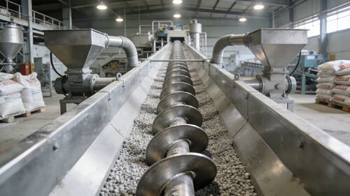 সম্পর্কে সর্বশেষ কোম্পানী সমাধান সার হ্যান্ডলিংয়ের ক্ষেত্রে স্টেইনলেস স্টীল স্ক্রু কনভেয়রগুলির অ্যাপ্লিকেশন কেস