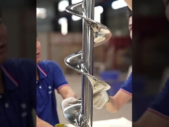 AS0001 স্টেইনলেস স্টীল ছোট নমনীয় শস্য Auger স্ক্রু ফ্লাইট কাস্টমাইজড অনুরোধের জন্য