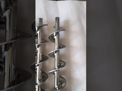 মসৃণ সমাপ্ত পৃষ্ঠ স্টেইনলেস স্টীল Auger স্ক্রু পোশাক পরিবহন জন্য পরিধান প্রতিরোধের