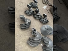 শাখাভিত্তিক ফ্লাইট মেশিন শ্যাফটলেস স্ক্রু কনভেয়র জন্য স্পাইরাল ব্লেড মেশিন