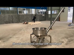 ইন্ডাস্ট্রিয়াল গ্রেড হপার টিউব স্টেইনলেস স্টীল ইউ-আকৃতির স্ক্রু ফিডার কনভেয়র