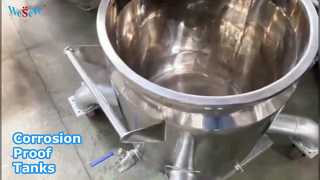 কাস্টম রিঅ্যাকশন ভেসেল উচ্চ-মানের 500L স্টোরেজ ট্যাঙ্ক SS304/SS316L স্টেইনলেস স্টীল স্টোরেজ ট্যাঙ্ক/C