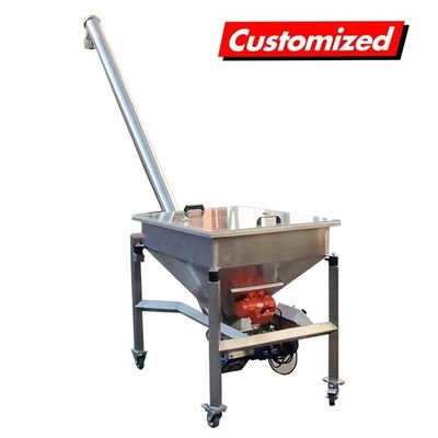 ভালো দাম স্টেইনলেস স্টীল তাপ প্রতিরোধী কম্প্যাক্ট কাঠামো স্ক্রু কনভেয়র হপার সঙ্গে Auger ফিডার অনলাইন