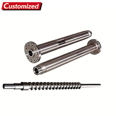 ভালো দাম কাস্টমাইজড বিমেটাল টুইন স্ক্রু এবং ব্যারেল ইনজেকশন ছাঁচনির্মাণ মেশিনের জন্য এলডিপিই এবং পিভিসি উপাদান এক্সট্রুডার শঙ্কু নকশা সহ অনলাইন