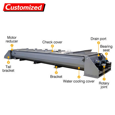 ভালো দাম কাস্টম নতুন তাপীয় গরম এবং শীতল জ্যাকেট স্ক্রু পরিবাহক উচ্চ-তাপমাত্রা অগার পরিবাহক অবিচ্ছিন্ন মিশ্রক গরম এবং শীতল করার জন্য অনলাইন