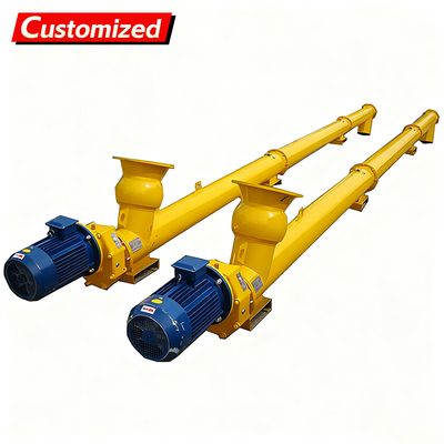 ভালো দাম Custom Auger Conveyor Systems Cement silo discharge Manufacturer Automatic Cement Powder Inclined Auger Screw Conveyor Feeder অনলাইন