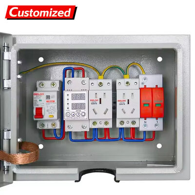 ভালো দাম IP55 জলরোধী বিতরণ বাক্স 220V/380V নামমাত্র ভোল্টেজ এবং শিল্প অ্যাপ্লিকেশনের জন্য অ্যান্টি-চুরি সার্টিফাইড লক অনলাইন