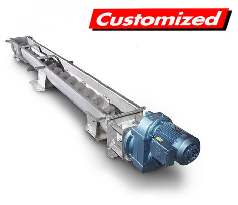 ভালো দাম স্টেইনলেস স্টীল তাপ প্রতিরোধী শিল্প উপাদান হ্যান্ডলিং জন্য কাস্টমাইজড স্ক্রু Auger কনভেয়র অনলাইন