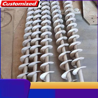 ভালো দাম উচ্চ নির্ভুলতা স্টেইনলেস স্টীল এসএস 304 এসএস 316 শ্যাফটলেস আউজার স্ক্রু কনভেয়র ফার্ম মেশিনের জন্য কাস্টমাইজযোগ্য অনলাইন