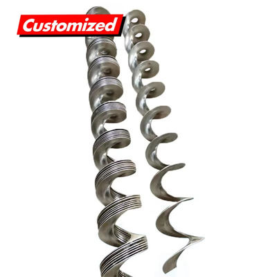 ভালো দাম কারখানার সরাসরি সরবরাহ কাস্টম স্টেইনলেস স্টীল তাপ প্রতিরোধী shaftless স্ক্রু কনভেয়র স্পিরাল ব্লেড অনলাইন