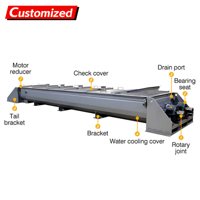 ভালো দাম কাস্টম নতুন তাপীয় গরম এবং শীতল জ্যাকেট স্ক্রু পরিবাহক উচ্চ-তাপমাত্রা অগার পরিবাহক অবিচ্ছিন্ন মিশ্রক গরম এবং শীতল করার জন্য অনলাইন