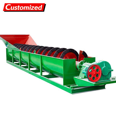 ভালো দাম Customized Stainless Steel Spiral Sand Washer with 40-280 tons/hour Capacity for Efficient Gravel Washing অনলাইন