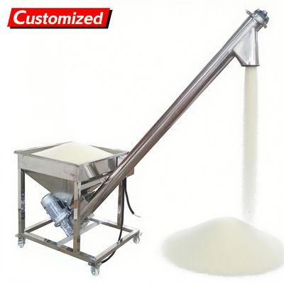 ভালো দাম oem Automatic Screw Powder Feeder Machine Stainless Steel Vibrating Inclined Conveyor Hopper with 4.5'' Diameter Auger Loader for Spices, Resin & Granular Materials 3m³/h Capacity 110V অনলাইন