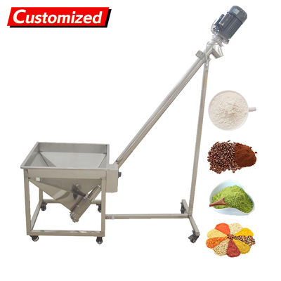 ভালো দাম oem Incline Auger Screw Conveyor Industrial Helical Hopper Spiral Powder Feeder 750W Stainless Steel 441-661 lb/min Spring Loader 220V 1PH অনলাইন
