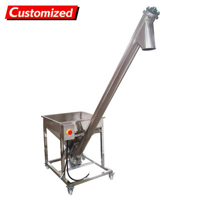 ভালো দাম customized Screw Powder Feeding Machine, Automatic Feeder Vibrating Hopper Inclined Conveyor, Powder Loading Machine Vibrating Hopper 110V অনলাইন