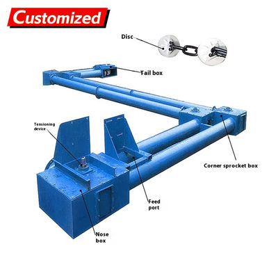 ভালো দাম Custom Tube Chain Conveyor Manufacturer Stainless Steel Tube Chain Conveyor Vertical and Horizontal Combination Tube Chain Conveyor Sealing Processing Sturdy and durable construction for handling vari অনলাইন