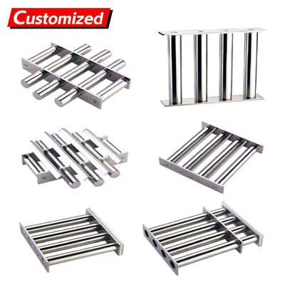 ভালো দাম Custom Permanent Strong Magnet Grid 12000 Gauss Neodymium Bar Rod Separator Stainless Filter High Magnetic Hopper Grate Magnet for lithium battery manufacturers, factories, and manufacturing industrie অনলাইন