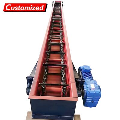 ভালো দাম Customizable Chain Scraper Conveyor Adjustable-speed automatic chain scraper conveyor Manufactured from stainless steel Suitable for fruits, flour, grains, and chemicals অনলাইন