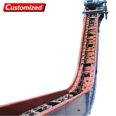ভালো দাম Custom-made high-quality chain scraper conveyors and inclined drag chain scraper conveyors, suitable for transporting coal/ash/biomass, with specialized chain conveyors for wood chips. অনলাইন