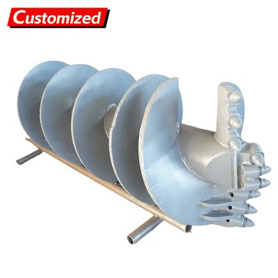 ভালো দাম কাস্টমাইজড অগার ড্রিলিং রিগ, অগার ড্রিলিং রিগ, রোটারি ড্রিলিং রিগ একক-ফ্লুট সোজা অগার বিট (দাঁতযুক্ত) কাদামাটির স্তর, অত্যন্ত ক্ষয়প্রাপ্ত স্তর এবং নুড়ি পাথরের স্তরে নির্মাণের জন্য অনলাইন