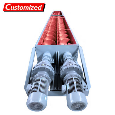 ভালো দাম OEM ডাবল-শ্যাফ্ট স্ক্রু কনভেয়র কার্বন ইস্পাত / স্টেইনলেস স্টীল নির্মাণ পরিধান-প্রতিরোধী, ক্ষয়-প্রতিরোধী শিল্প-গ্রেড পাউডার / গ্রানুলার ফ্লাই অ্যাশ পরিবহন,সিমেন্ট পার্টিকুলার হ্যান্ডলিং সরঞ্জাম অনলাইন