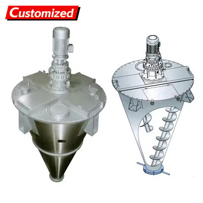 ভালো দাম রাসায়নিক প্রক্রিয়াকরণের জন্য কাস্টম 50-লিটার SUS316L স্টেইনলেস স্টীল শঙ্কু স্ক্রু মিক্সার পাউডার মিক্সিং মেশিন অনলাইন